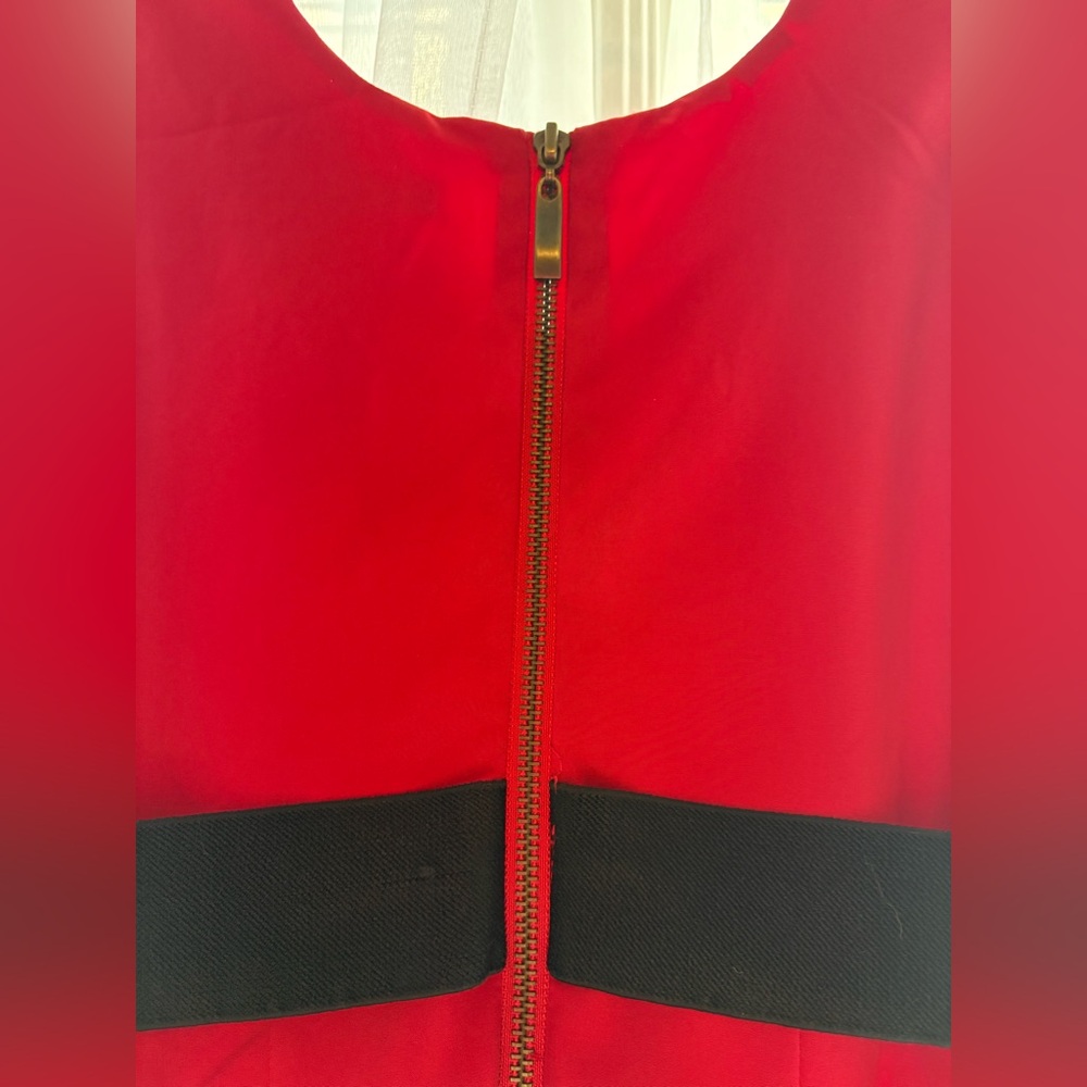 Alythea Vibrant Red Ruffled Blouse - Picture 4 of 16